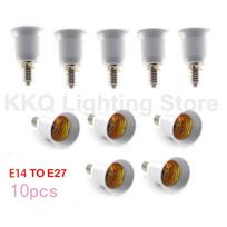 10pcs E14 to E27 Lamp Holder Converter Fireproof Socket Base 220V Light Bulb Adapter for Lighting Accessories