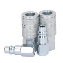 4PCS Steel Industrial Air Coupler and Plug Kit  Industrial and Automotive Air Tools
