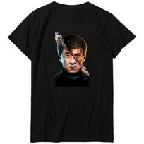 Kinija Kung Fu Jackie Chan Girtas meistras Marškinėliai Vyriški Marškinėliai Filmas Kinų Drakonas Kovos Trumpomis Rankovėmis T-shirt Naujausias Vintažinis Marškinėliai Viršutiniai 4XL black