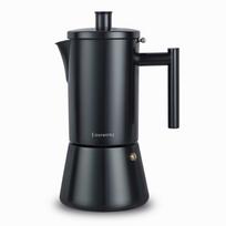 Easyworkz Black Stainless Steel Moka Pot Electric Espresso Maker 200ml black