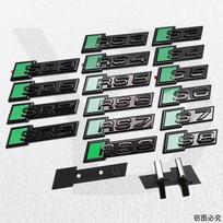 ABS Car Front Grille Emblem for Audi RS6 S8 SQ5 SQ7 S3 SQ3 RS4 S4 S5 S6 S7 SQ8 RS3 RS5 RS7 RS8 Badge Sticker Decals Accessories S8