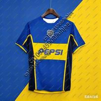 2026 Nauji Boca Juniors futbolo marškinėliai Vaikams 3D Suaugusiems Kvėpuojantys Greitai džiūstantys Marškinėliai Lauko sporto T-shirt L blue