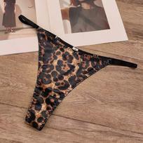 Women Sexy French Low Waist Satin Seamless Thong Panties With Cotton Crotch L ruda