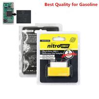 Nitro OBD2 EcoOBD2 Dvigubo ECU Lusto Traukos Dėžutė NitroOBD2 Eco OBD2 Benzininio Dyzelinio Automobilio 15% Kuro Taupymas Daugiau Galios Sukimo Momento Nemokamas Pristatymas Yellow For Benzine