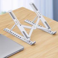 Adjustable Plastic Laptop Stand, Portable, Foldable & Cooling, Desktop Holder for All Computers balta