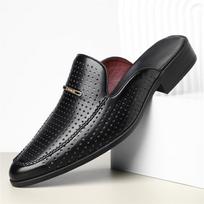 Nauji Vyriški Geltoni Balti Juodi Pus batai Važiavimo Batai Laisvalaikio Patentuotos Odos Mules Mokasinai Kvėpuojantys Loaferiai Zapatos Hombre 43 black