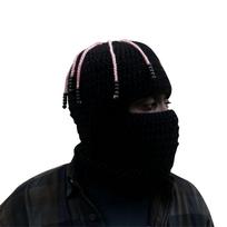 Žieminė Balaklava Megzta Balaklava Slidinėjimo Kaukė Reggae Rastos Dviračių Balaklava Kepurė su Gobtuvu Slidinėjimo Balaklava Kepurė su Gobtuvu Šalikas B black