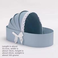 New Blue Pink White Baby Shower Gift Box Moon Cake Fresh Flower Moon Cake Basket Multi-Functional Fresh Flower Arrangement Box 5x5x5cm beige