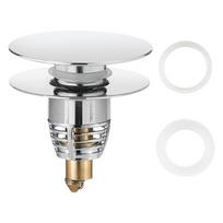 Kitchen Sink Drain Plug Copper Drain Strainer Bounce Cores Drain Sink Plug Anticlogging Push Type Sink Stoppers sidabras