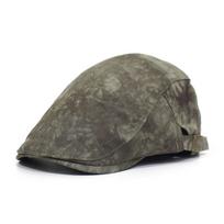 New Chinese style beret men's and women's fashion inkjet printing hat cotton cap forward hat Adjustable žalia
