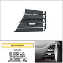 BMW X3/X4/iX3 Air Conditioning Vent Grille Repair Kit G08 - Front Row Replacement black