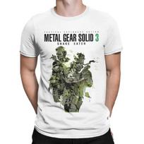 Metal Gear Solid 3 Snake Awesome Pure Cotton Shirts Crew Neck Heartfelt Gift Metal Gear Solid Game Creative Summer Tshirt L gray