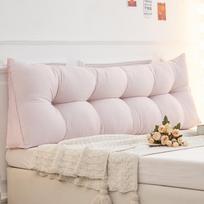 Bedside Cushion Triangular Headboard Pillow Soft Backrest for Bedroom Sofa Large Supportive Cushions for Tatami Bed Waist Protection Home Decor 120*50*15cm šviesiai violetinė spalva