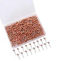 Ball-shape Pushpin Map Pin for Bulletin Board Photo Wall, Sewing Pin brown