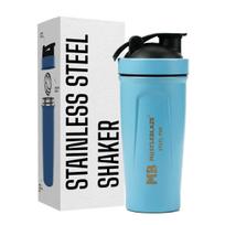 MuscleBlaze Stainless Steel Gym Shaker, Blue, 700ml blue