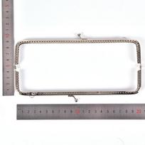 1 vnt. Retro lydinio metalinė gėlė piniginė rankinė „pasidaryk pats“ amatų rėmas bučinys užsegimas užraktas sidabrinis 20CM sidabras