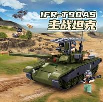 Sluban Military Series Tank Raiding Building Blocks - Boys Hunting & Annihilating Operations Modular MBT Toy white