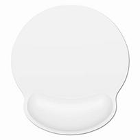 Ergonomic wrist support mouse pad  comfortable memory cotton wrist support pad  cute model relieve fatigue  smooth writing  white balta
