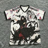 Uchiha Itachi Varna Anime Japonijos Nacionalinės Komandos Futbolo Džersis Vaikams Berniukams Mergaitėms Greitai Džiūstantis Kvėpuojantis Ventiliatoriaus Sportinis Trumpomis Rankovėmis Viršus XS white