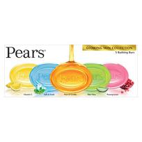 Pears glicerino vonios muilo įvairių rūšių rinkinys, 5 muilai, po 125 g Pack of 5 yellow