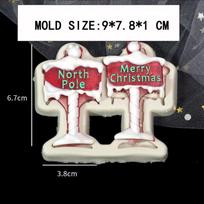 Christmas Snowflake Elk Crystal Epoxy Silicone Mold for Uv Epoxy Resin Moulds Key Chain Pendant Craft Tools Jewelry Supplies road gray