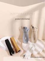 Iyengar Professional Yoga Stretch Strap - No Elasticity, Ideal for Dance, Stretching, and Shoulder Opening, Perfect for Home Use. Light Coffee/180x2.5cm beige
