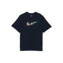 Nike Men's Basketball Floral Swoosh T-Shirt Black DV1215-010 S gray