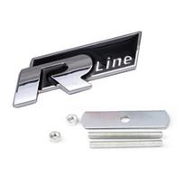 XJBRL1 3D Metal Car Grilles Emblem Auto Trunk Fender Mark Label Stickers VW GTI Polo Golf Passat Tiguan Arteon Touareg CC Taigo GTE black