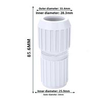 PVC baseino valymo teleskopinis kotas su cam užraktu, pakeitimas pripučiamiems baseinams Small white
