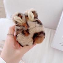 Funda Airpods Pro 3/4/Pro 2/Pro/3/2 Cute Rabbit Bunny Ear Case Soft Fluffy Pompom 360 Protective -Drop Earphone Bag for airpods 4