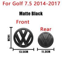 For VW Volkswagen Jetta MK5 Golf 140mm 135mm 113mm VW Logo ABS Emblem Car Hood Front Grill Rear Trunk Badge Sticker For Volkswag 1Pcs Front 2014-2017