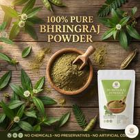 Bhringraj Powder for Hair Care | 100% Pure Natural Bhringraj Leaf Powder | DIY Hair Mask & Herbal Hair Pack 100 Gm black