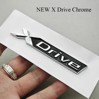 3D ABS XDrive Logo X Drive Emblem Car Rear Trunk Badge CUYT6 Fender Side Sticker For BMW Xdrive 3 Series 5 Series X1 X3 X5 Accessories 4XL white