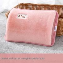 Rechargeable Explosion-Proof Plush Electric Hand Warmer & Hot Water Bottle Heater for Winter Unfilled with Water Filling Tool