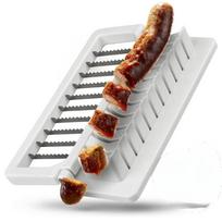 Multi-functional Fancy Slicing Sausage Slicer Precision Mesh Household Hot Dog Cutter Efficient Banana Slicer BBQ balta
