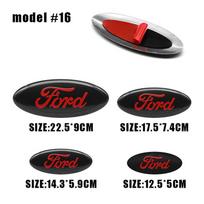 For Ford Transit Ecosport ESCORT Fiesta Focus Ranger GFBT6 Mondeo Mustang Car Logo Front Grille Hood Rear Trunk Badge Emblem Accessory Ford 125mmX50mm