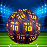 Custom Name Personalized Lionel Messi-A Print Size 5 Soccer Ball Training & Match Football, for Team, Kicking, Gift for Football Enthusiasts Size 5 brown