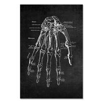 Žmogaus anatomija Meno kūriniai Medicininė siena Paveikslėlis Skeletas Organas Raumenų sistema Vintažinis plakatas Drobės spaudinys Kūno ugdymas Tapyba 30x40cm No Frame black