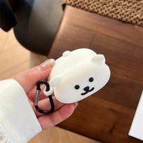 dėl AirPods 4 dėklo 3D mielas baltas lokys animacinis dangtelis Apple AirPods Pro 2 įkrovimo dėkliukui ausinių dėklas AirPods 3 2 1 for AirPods Pro 2 brown