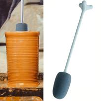 1 vnt. kempininis pagaliukas keramikai, molio įrankiai, molio kempinė 1pc beige