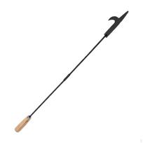 Camping Fire Stick Wrought Iron Easy to Carry Sturdy Hook for Wood Grill Indoor white