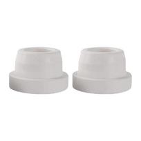 2Pack Pool Ladder Rubber Stopper for 1.9Inch Ladder Tubing for Swimming Pool 1 white