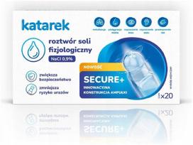 Katarek Secure+ fiziologinio tirpalo ampulės, 20 vnt. po 5 ml