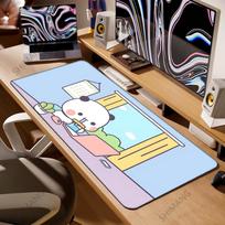 Bubu Dudu Gamer Deskmat Xxl Mouse Pad Anime Computer Table Mat Pc Gaming Accessories Mousepad Large Mats Office Mause Pads Setup 30cmx60cm(11.8x23.6inch) white