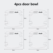 For Audi RS3 For Audi A4 B5 B6 A3 8P 8V 8L A5 A6 C6 C5 A1 A7 A8 Q2 Q3 TT Car Door Edge Anti Scratch Collision Protection Strip Stickers white