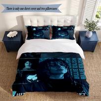 Billie eilish 3‑Piece Bedding Set Soft Microfiber Duvet Cover Pillowcases Comfortable Bed Linen for Bedroom Decoration 140cmx200cm
