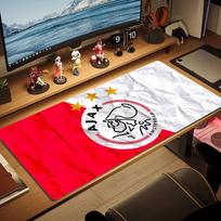 AFC Ajax Large Size Mouse Pad Large Gaming Table Cushion Non-slip Laptop Tablet Big Mousepad XXL Mat Mini PC Playmat With Lock edge 30cmx60cm(11.8x23.6inch) red