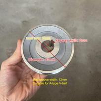 Vienos angos variklio diržo skriemulys A tipo 2070 Aliuminio skriemulys 2065 oro kompresoriui Įrankių priedai 97x19