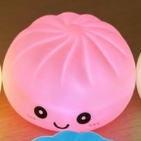 LED bandelės Squishy Šviečiantis streso kamuoliukas Šviečiantis burbuliukų pūtiklis Realistiškas garuotos estetikės stalo dekoras pink