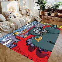 Doom Albumo Viršelio Kilimas, Hip-Hop Albumo Viršelio Dekoracija MF DOOM Hip-hop Grupės Muzika Dekoratyvinis Kilimas Modernūs Namai Populiarus Kilimas 50x80cm